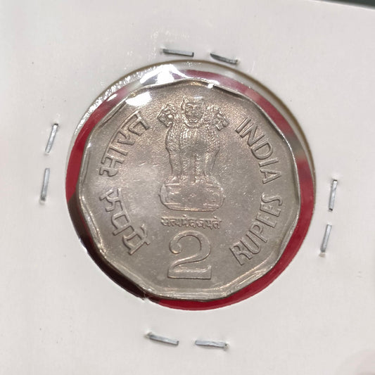 1999 Rs 2 commemorative coin Chhatrapati Shivaji Maharaj UNC condition rare collectible India